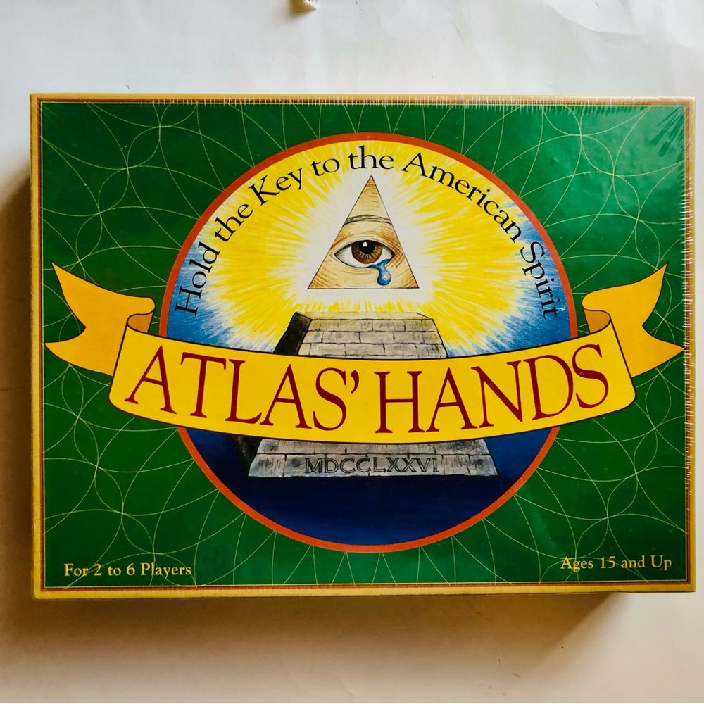 Vintage Atlas’ Hands Board Game, New, Sealed (Shrink wrap - perfect as possible)